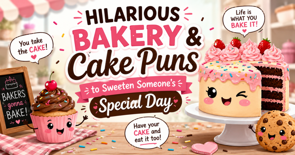 Hilarious Bakery and Cake Puns to Sweeten Someone Special Day