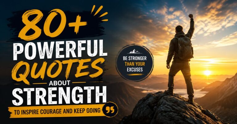 80+ Powerful Quotes About Strength to Inspire Courage and Keep Going